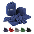 4 Piece Fleece Winter Set In Cinch Sack